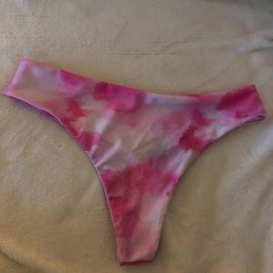 Pink tye dye bikini set